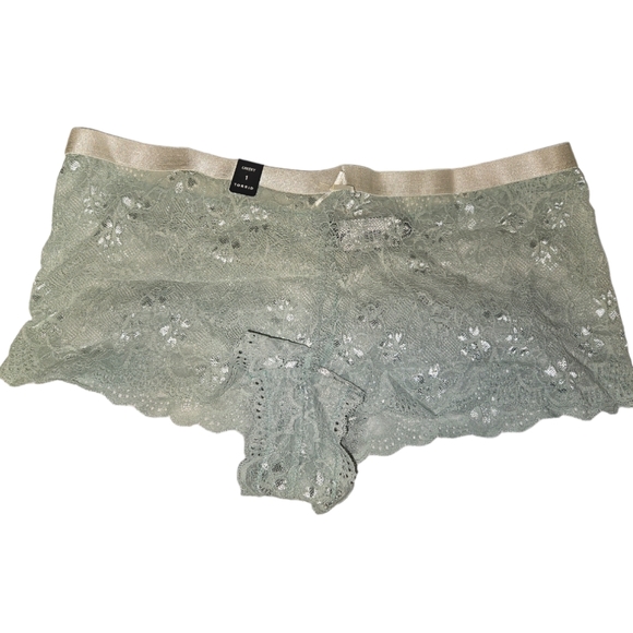 Torrid Mint Green Lace Cheeky Panty, Size 1 - Picture 1 of 4